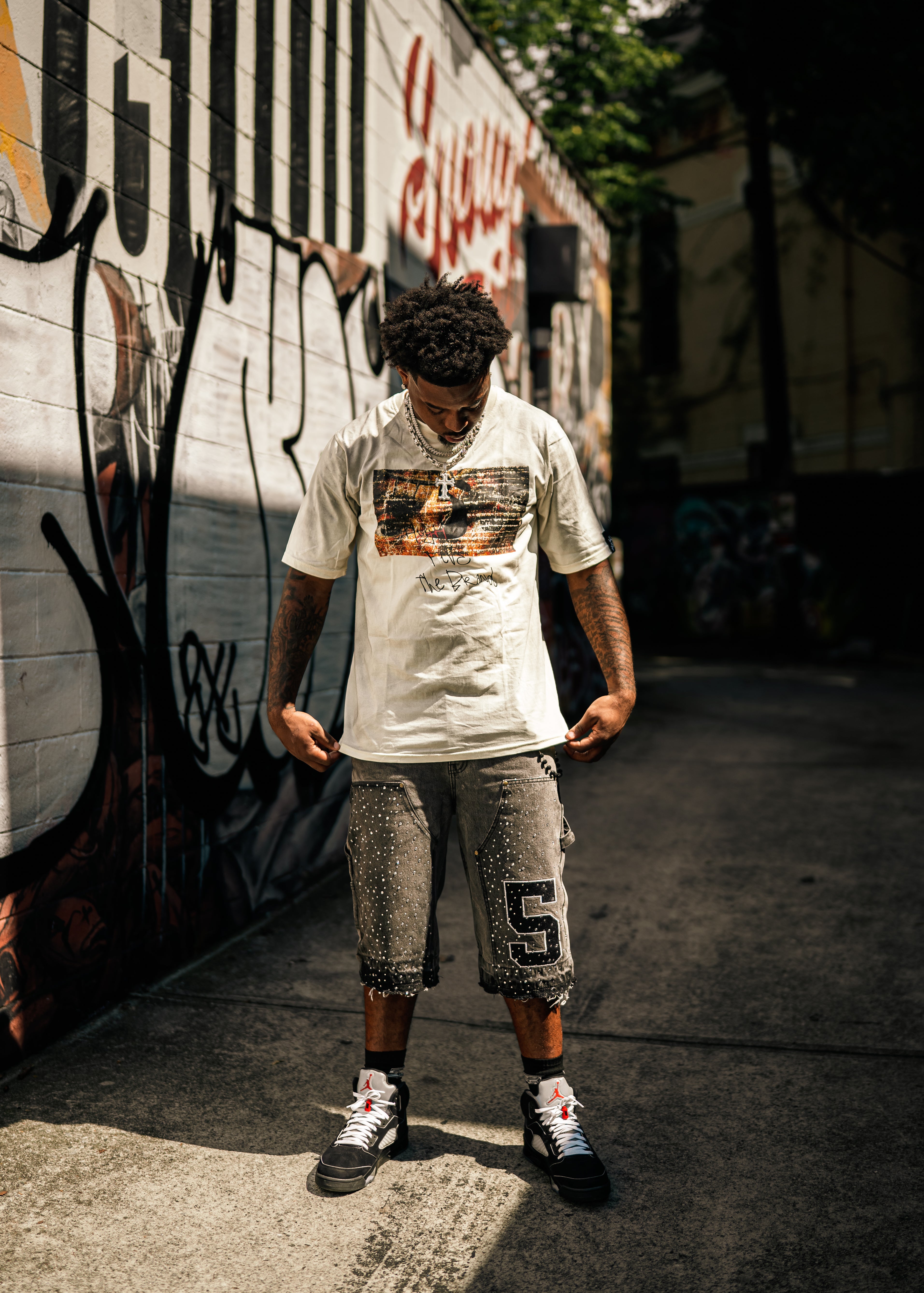 FreeDa5s Rhinestone Jorts